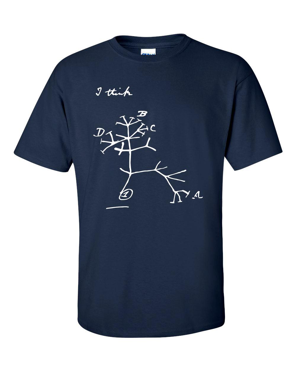 Darwin Tree Of Life I Think Evolution T-shirt XXL