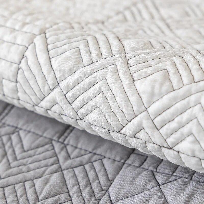 Gestepptes Sofakissen, Vier Jahreszeiten, Reiner Baumwollstoff, Rutschfestes Kissen, Universeller Moderner Sofabezug, Nordisch, Schlicht, Einfarbig