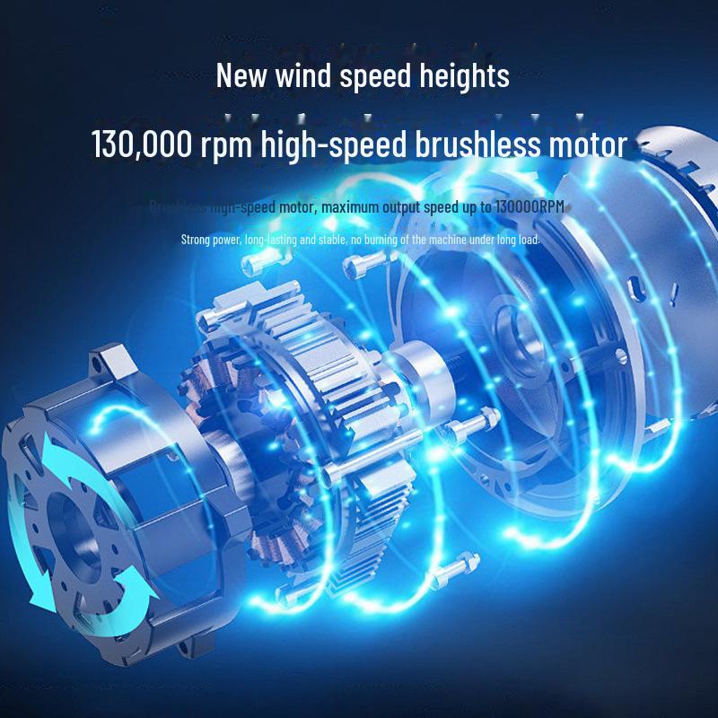 Rechargeable High-Power Turbo Fan & Lithium Electric Dust Blower Hair Dryer