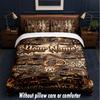 Vintage Retro Theme Custom Text Or Name 3Pcs Bedding Set,1 Flat Sheet & 2 Pillowcases Personalized Home Bedding