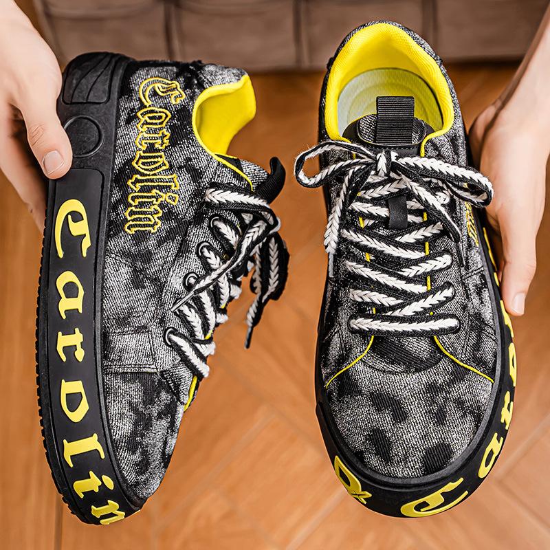 Fashion High Quality Outdoor Men's Sneakers Fashion Board Shoes for Men Casual Breathable Mesh Light Anti-slip Shoes Zapatos De Hombre