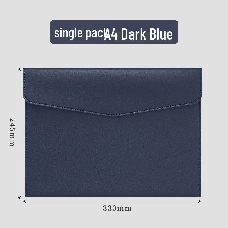 A4 Leather Business Conference Folder with Custom Logo