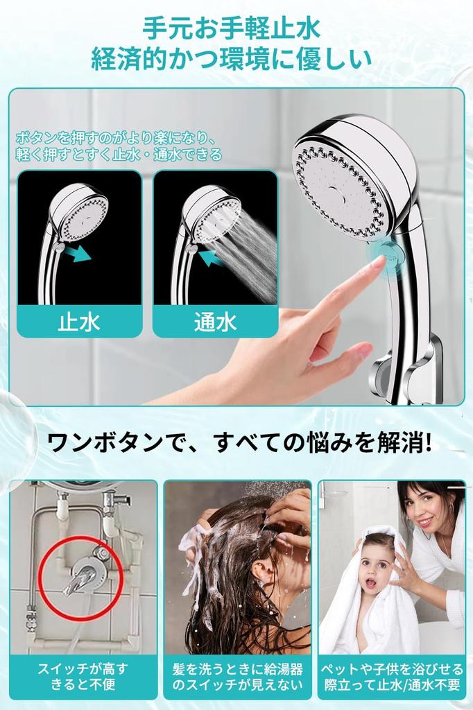 Blasendusenkopf Verbessert Wasser Duschkopf mit Wasser 4 Wasserfluss Hoher Wasserdruck Poren Haut Haar Hitze Hohe Reinigung Badezimmer International