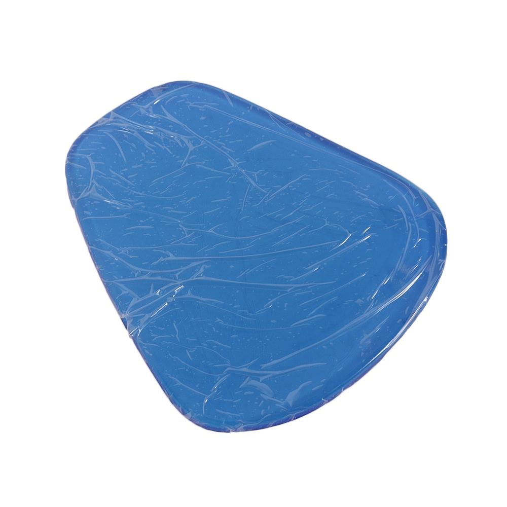 Motorcycle Accessories Gel Seat Cushion Flexible 27*25.5*1CM Soft Comfortable Shock Absorption Blue Slim Body Shape Adhesive