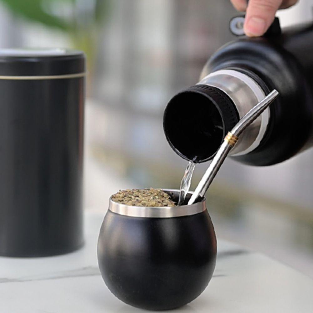 1,3L Yerba Mate Thermosflasche Edelstahl Thermobecher Tragbare Isolierflasche Camping