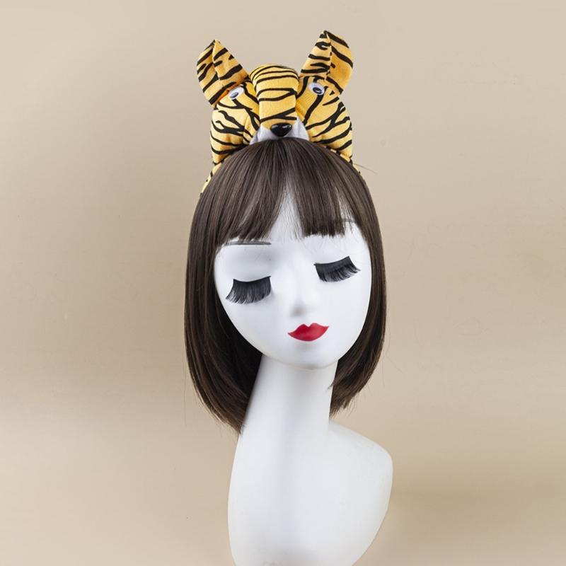 1/3/4/5Pcs Kids Girls Tigre Costume Accessories Set Tigre Ears Headband Bowtie Tigre Tail Tutu Skirt for Animal Party