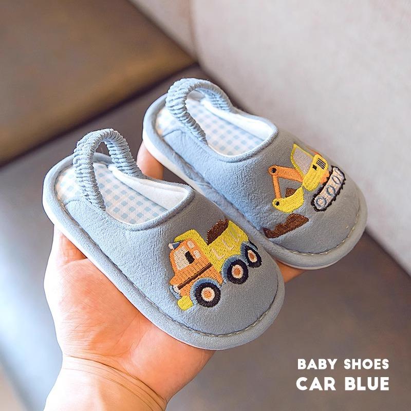 Baby Cloth Slippers Children's Cute Cotton Slippers Autumn Floor Mopping Breathable Not Cold Feet