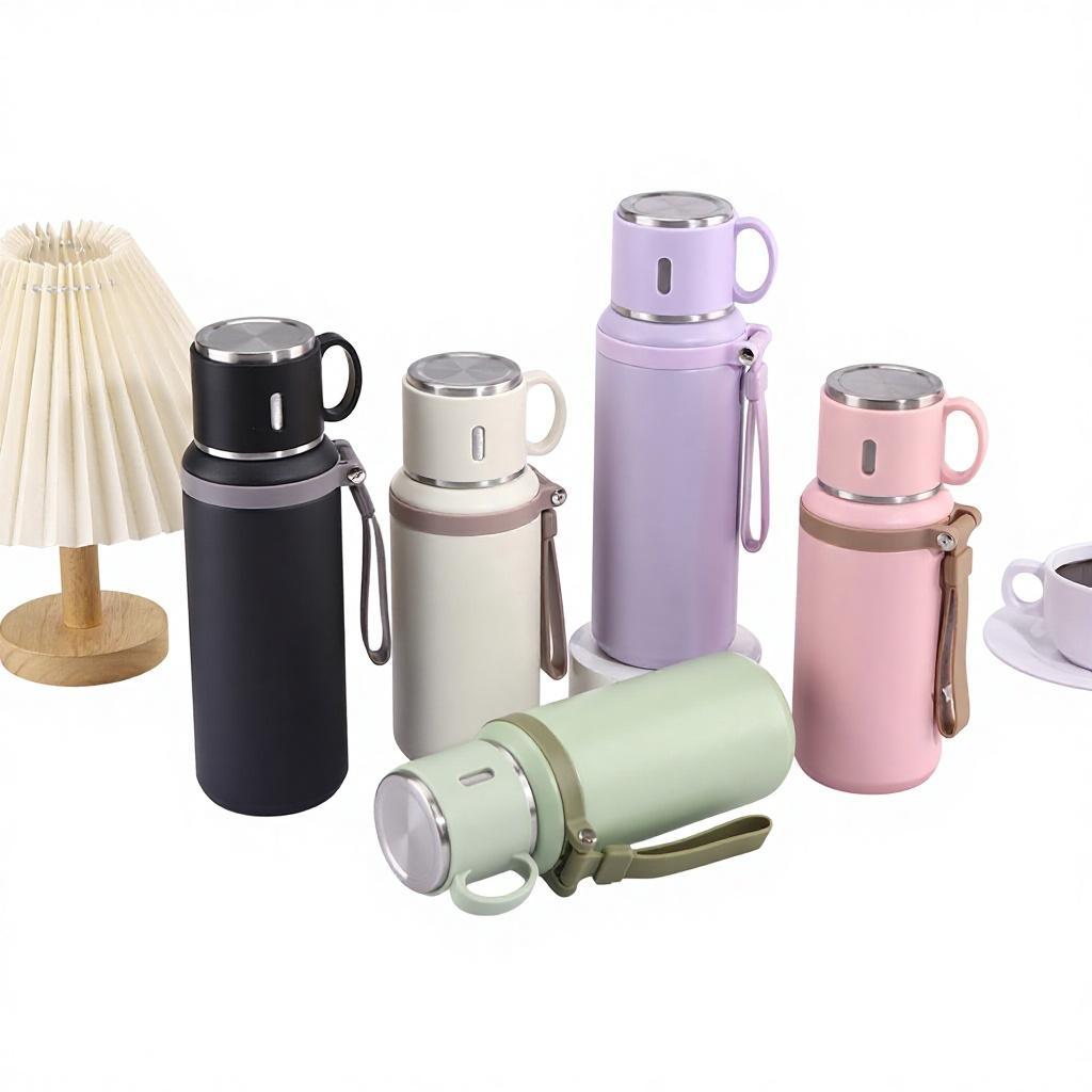 316 Double-layer Vacuum Thermos Cup Tea Infuser 6-12 Hours Heat Preservation Large Capacity Portable Household Kettle Modern