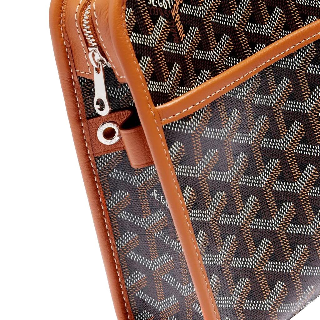 Goyard Jouvence Y Monogram Canvas And Leather Travel Organizer Pouch Unisex pouch Brown JOUVENMMLTY-01CL03P