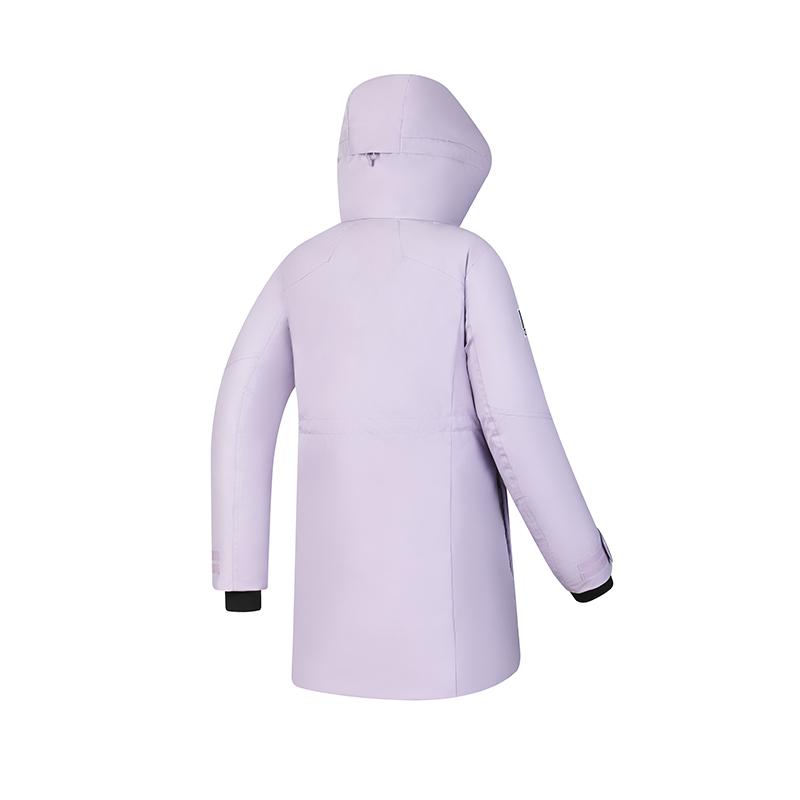 Fila Fashion Long Zipper Hooded Down Jacket Women Outerwear Magical-Purple A11W446909FPU