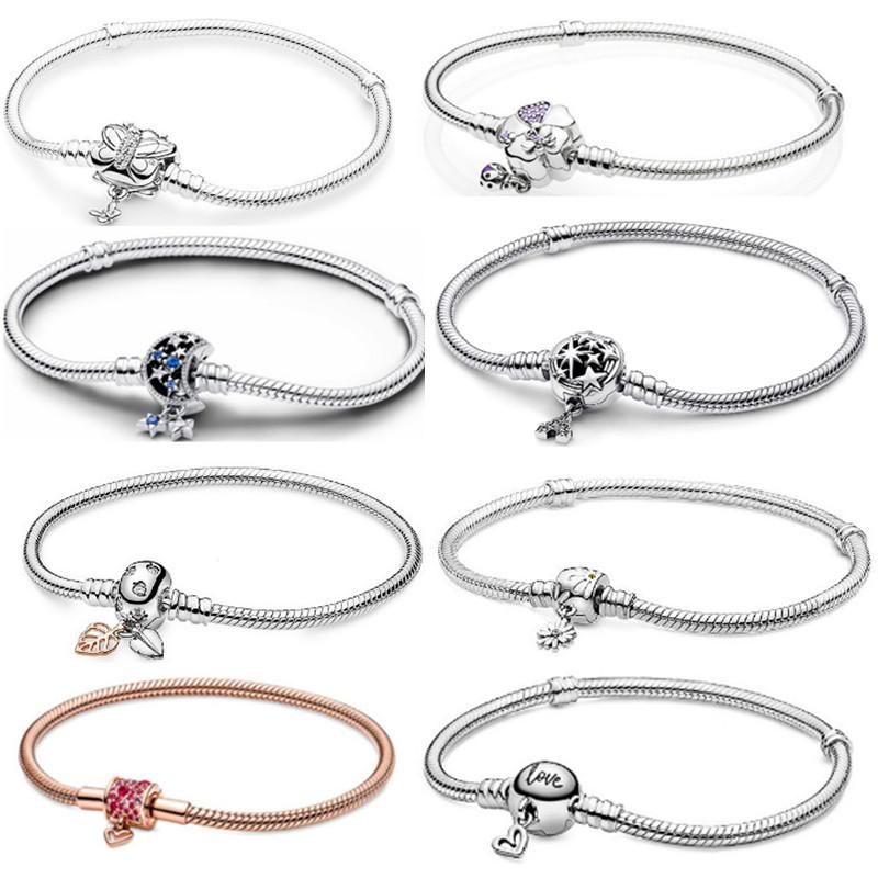 DIY Basic Bracelet Snake Chain Thick Butterfly Love Heart Snake Bone Chain
