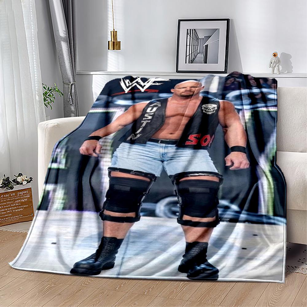 Stone Cold Steve Austin2 Blankets are suitable for living rooms,making them an ideal choice for outdoor travel and gifts.