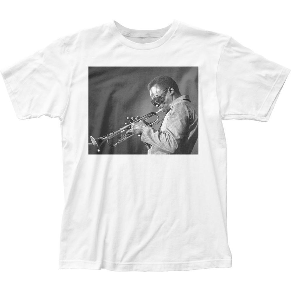 Miles Davis Personality Portrait 1 Mens T Shirt Music Classic Jazz Band White Unisex T-Shirt M