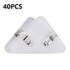 40Pcs Triangle File Book Corner Clip Non-Slip Page Holder for Documents Test Papers Notebooks Colorful Reusable Prevents Curling Folding