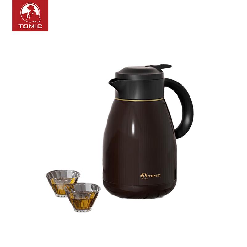 TOMIC TJ70023 1.2L Ceramic Lined Stainless Steel Teapot with Titanium Strainer