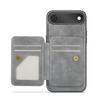 FIERRE SHANN 028 For iPhone Air Case Kickstand Leather Back Cover with Magnetic Detachable Card Slots
