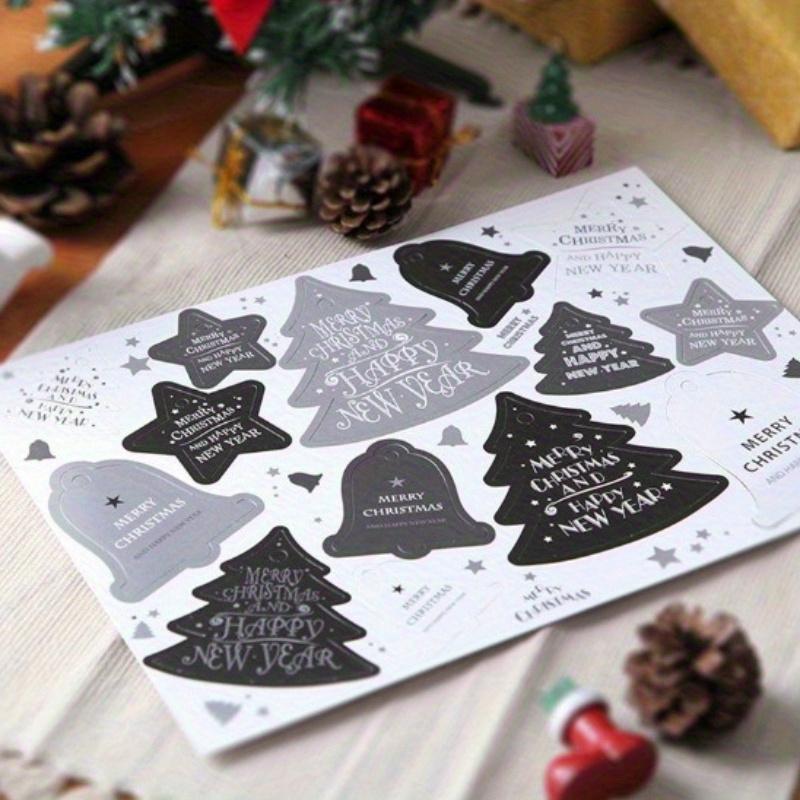 5 Sheets Christmas Tree Bells Star Tag Christmas Listing Handmade Christmas Decoration Card