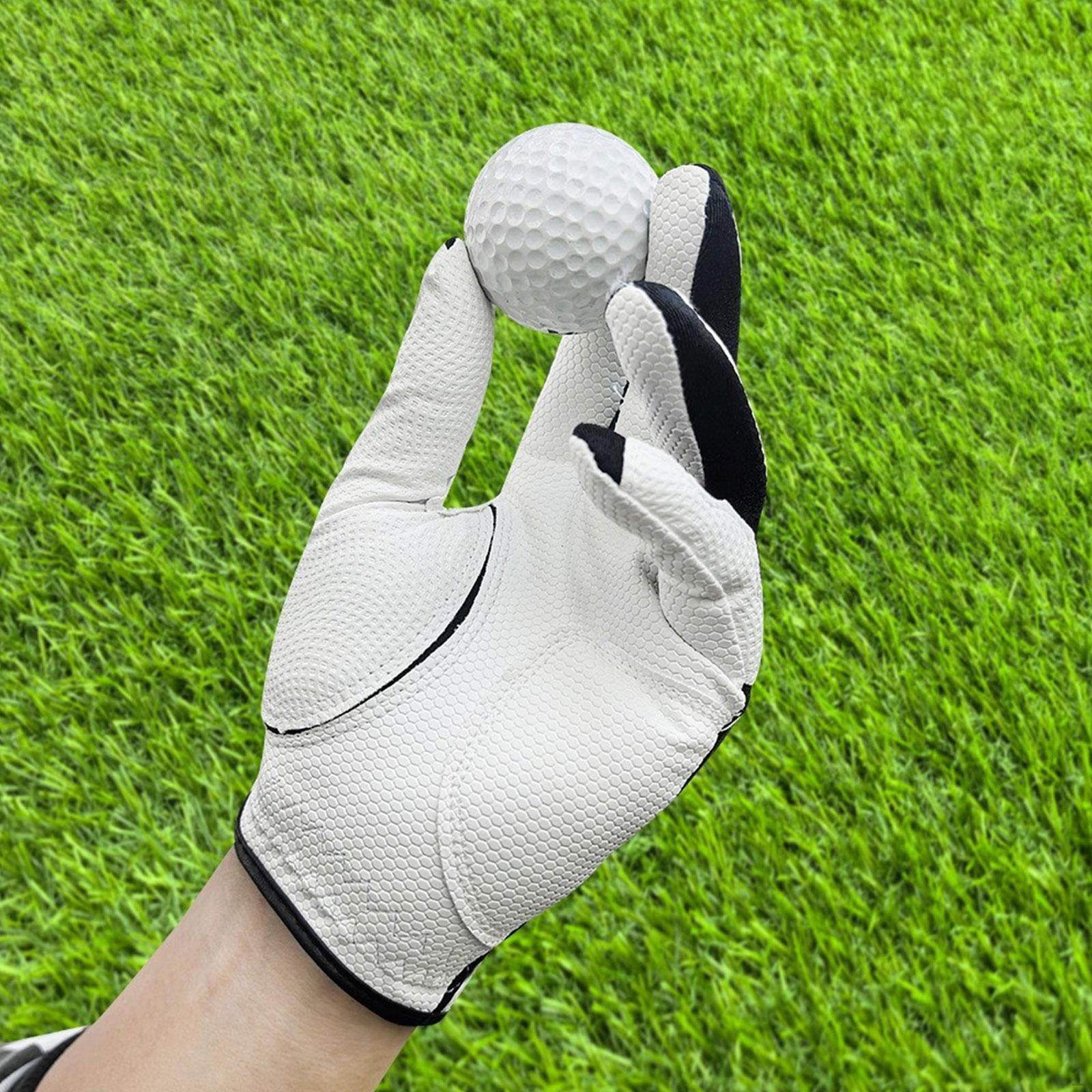 

Перчатки для гольфа для левой и правой руки, обычные, устойчивые, нескользящие, перчатки для гольфа, варежки для тренировок