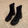 Fashion High Heels Ankle Boots Women Chunky Shoes Elegant 2025 Winter New Trend Fashion Party Chelsea Boots Woman Brand Pumps Zapatos