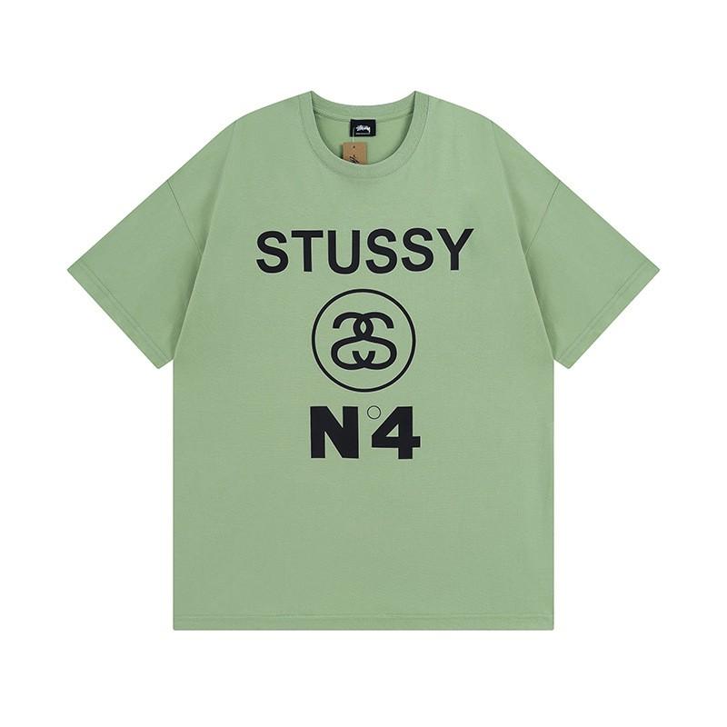 Short Sleeve T-Shirt Couples Street Style Letter Print Loose Fit Breathable Top