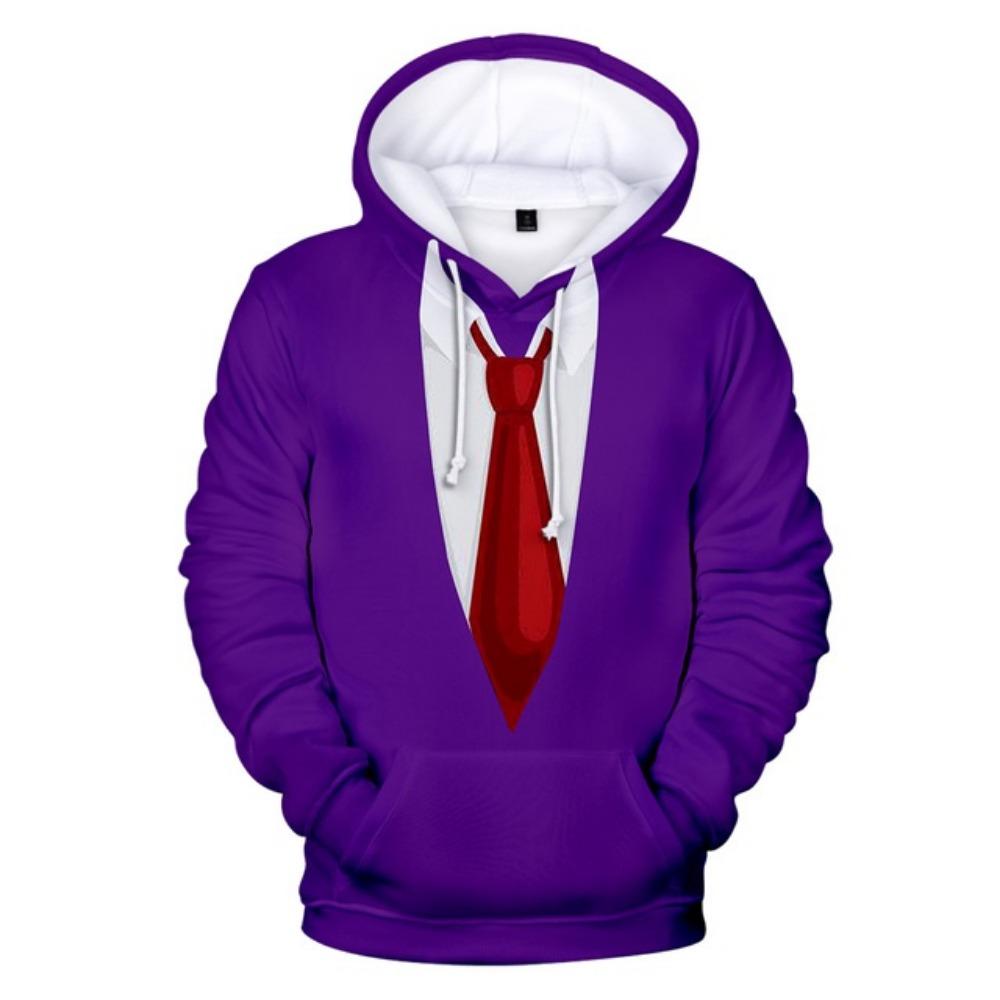 

2024 Fashion 3D Tailcoat With Bow Print Hooded Sweatshirt Loose Hooded Sweatshirt Street Role-playing Casual Men s Pullover 5XL