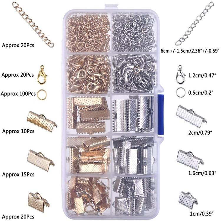 Horse Buckle, Lobster Buckle, Opening Ring, Extension Chain Diy Jewelry Accessories Combination Set, Rope Fixing Clip Buckle