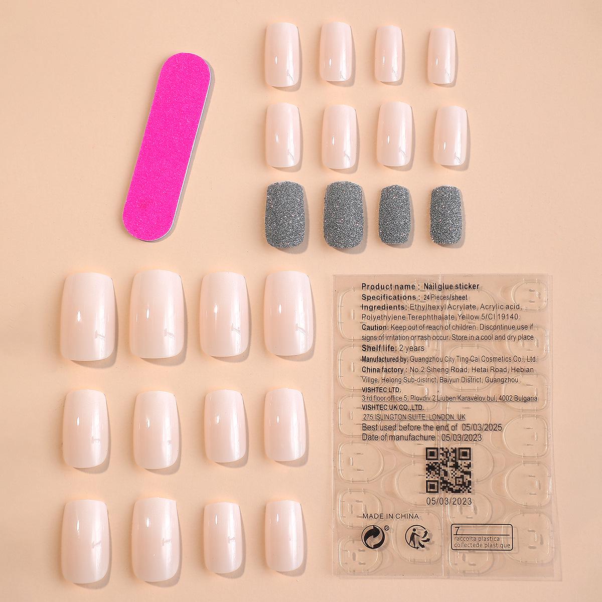 

Патчи для ногтей с блестками из дробленого бриллианта - Носимые наклейки для маникюра