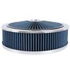 RASTP-14" x 4" Washable Round Super Flow Thru Air Cleaner Filter For 5-1/8 Carb Neck OFI177