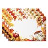 Pumpkin Sunflower Table mat Fall Floral Kitchen Home Rustic Table Farmhouse Washable Heat Resistant Wedding Party Decoration