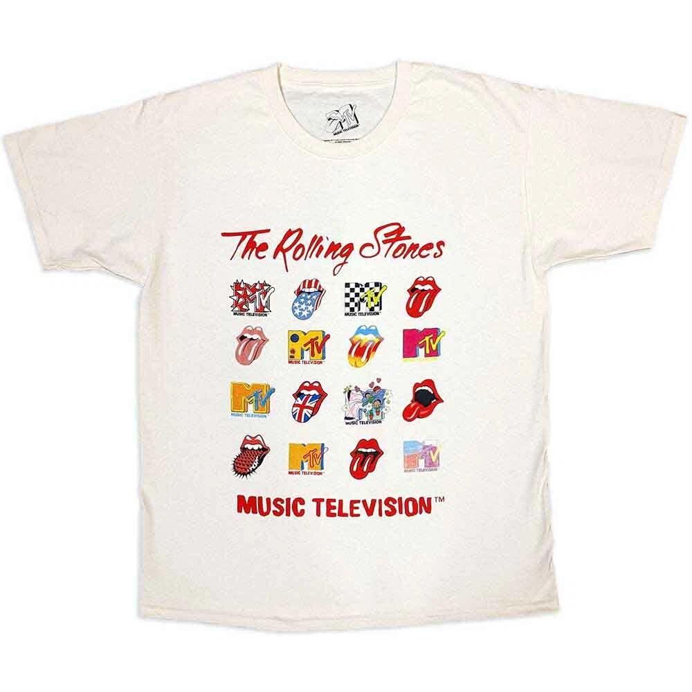 MTV Unisex T-Shirt: Rolling Stones Logo Mashup (XX-Large) XL