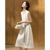 Demana Elegant Lyocell Cloud Cotton Lace Crochet Sleeveless Dress