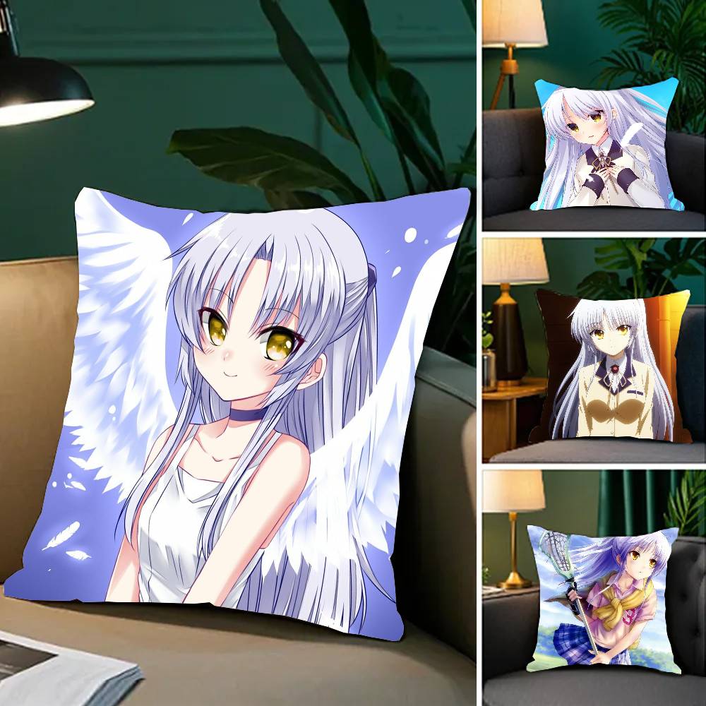 Tachibana Kanade Anime A-Angel B-Beats Pillow Case Sofa Cushion Cover Room Home Decoration