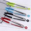 7", 9", 12" High-Temperature Silicone Non-Slip Bread & BBQ Grilling Tongs