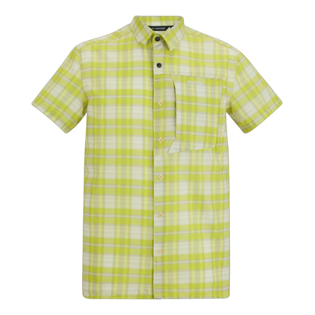 Regatta Mens Checked Insect Repellent Short-Sleeved Travel Shirt