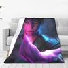 Super Soft BlanketGirls Boys Picnic KPop Demon Hunters Anime Bedding Throws  Flannel Bedspread For Living Room Sofa Bed Cover