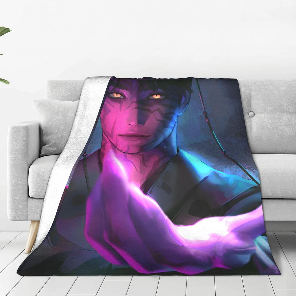 Super Soft BlanketGirls Boys Picnic KPop Demon Hunters Anime Bedding Throws  Flannel Bedspread For Living Room Sofa Bed Cover