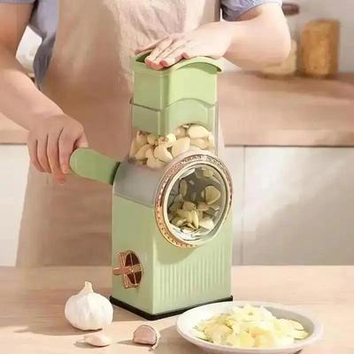 Kreativer Gemüseschneider Küche Manuelle Reibe Gemüsehobel Haushalt Multifunktion 3 in 1 Runder Schneider Kartoffel-Spiralisierer Gadget