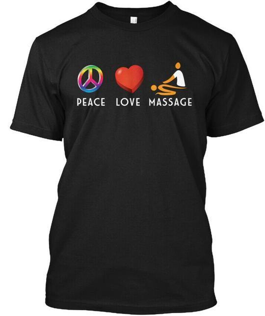 

Peace Love Massage Therapist T T-Shirt Made in the USA Size S to 5XL 2XL