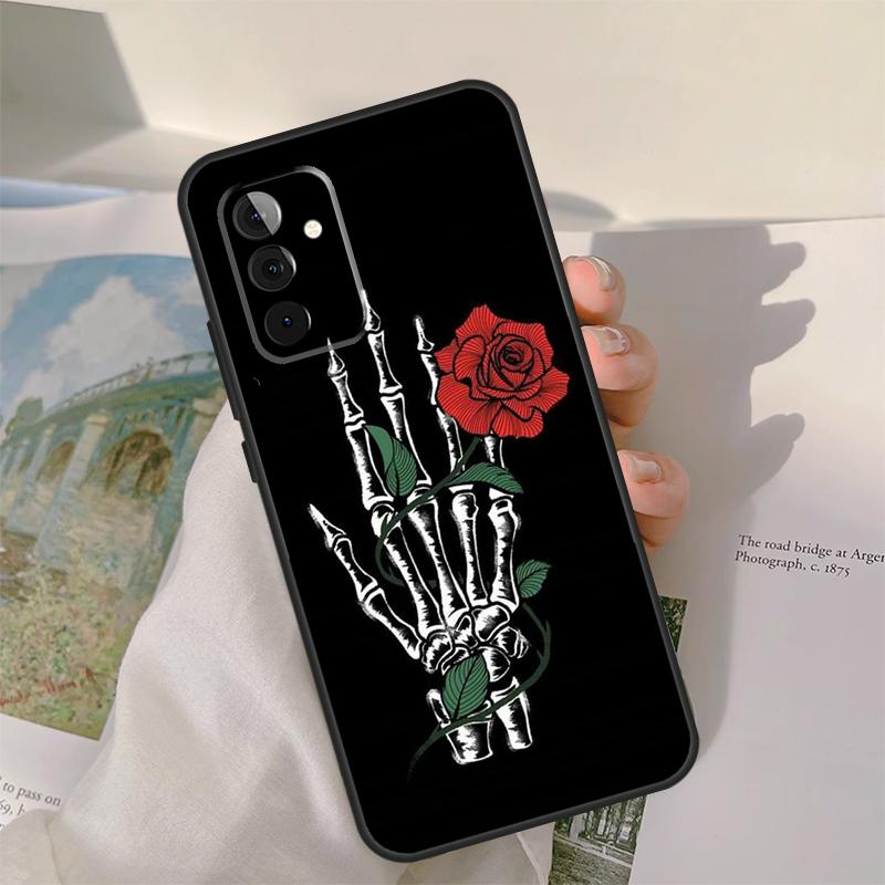 

Skeleton Hand Rose Gothic Case For Samsung Galaxy A16 A26 A56 A36 A06 A52 A53 A33 A13 A34 A54 A14 A15 A35 A55 A22 A32 Samsung A55