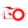 5Pcs Multimeter Copper 100cm Wire Test Hook Clips To 4mm Stackable Banana Plug Test Leads Mini Grabber Cables