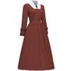 Women's Solid Colour Vintage Court Corset Cos Dresses