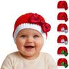 Christmas Baby Hat With Cute Bowknot, Infant Woolen Hat, Fall And Winter Warm Children's Knitted Hat
