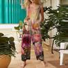 Women's Casual Jumpsuit, Sleeveless Printed Cotton Jumpsuit
