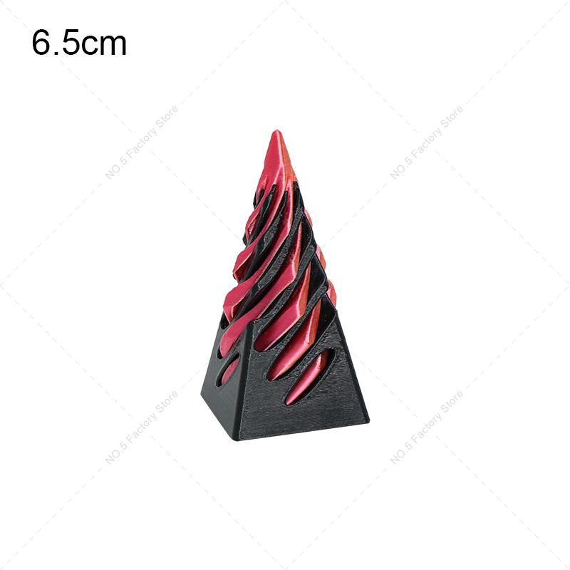 Giocattolo Fidget Cone Spirale Stampato in 3D Piramide Impossibile Attraversabile Scultura Antistress Giocattoli per Adulti Sollievo dallo Stress per Bambini Giocattolo da Tavolo