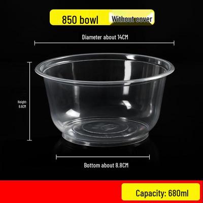 ZISIZ Disposable Round Plastic Bowls
