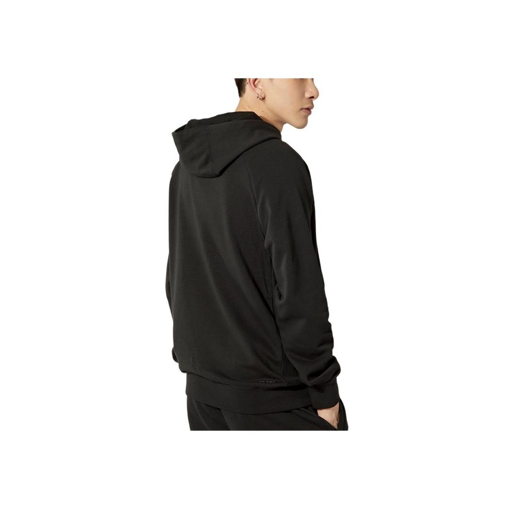 Jordan Solid Color Hoodie With Logo Print Long Sleeve Sweatshirt Men Tops Black DQ7328-010