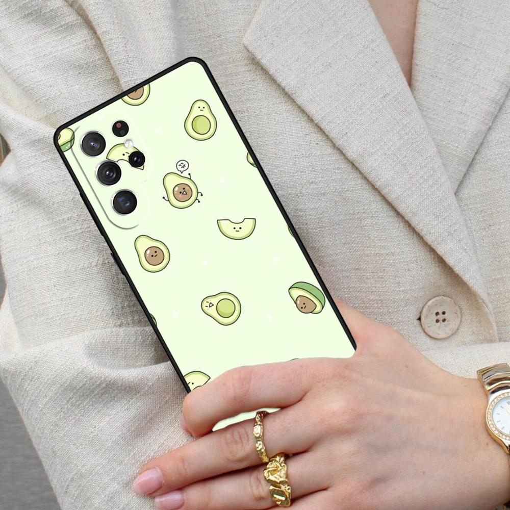 Cute Avocado Cell Phone Case for Samsung Galaxy S26 Ultra S25 S24 S23 S22 S21 S20 Note10 Cover