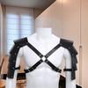 Men Stretch Leather Band Belt Chest Waist Body Straps Harness Gay Clubwear