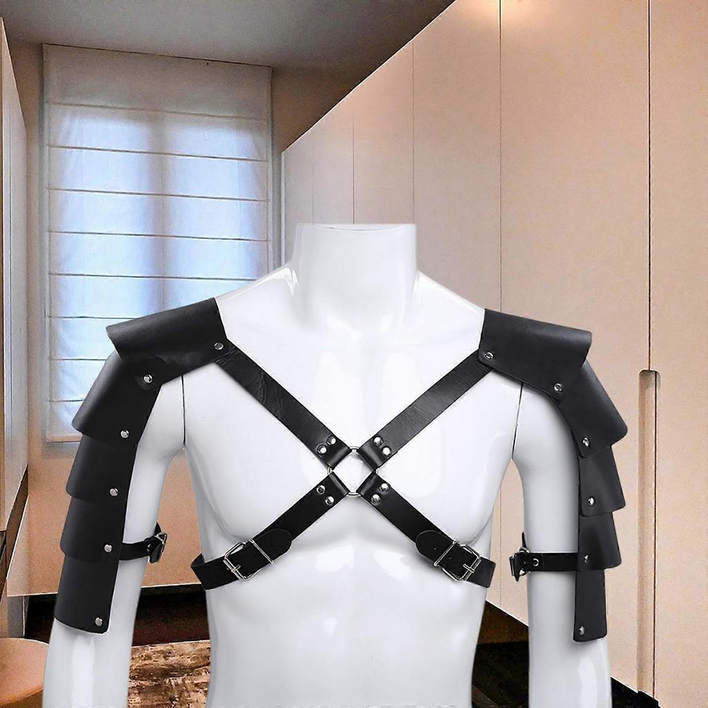 Men Stretch Leather Band Belt Chest Waist Body Straps Harness Gay Clubwear