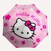 1pc Hello Kitty Floral Pink Circle Umbrella with Plastic Handle,Suitable for All Seasons Home Travel Outdoor UmbrellaSanlio113